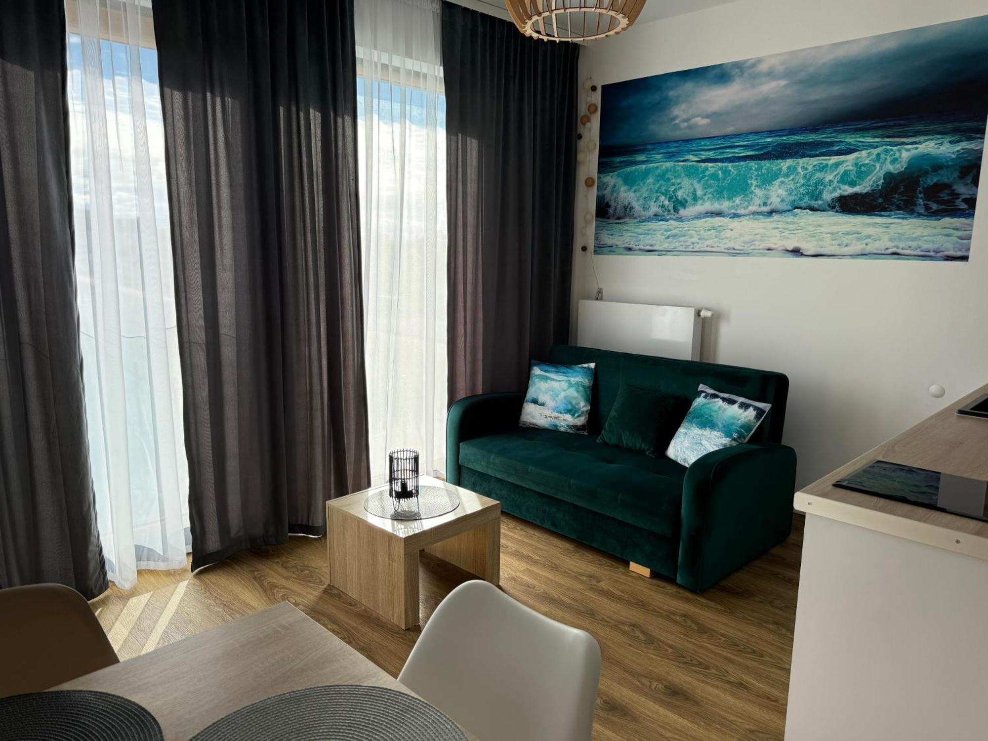 Klimatyzowany Apartament Blue , Sarbinowo Parking Basen Kültér fotó