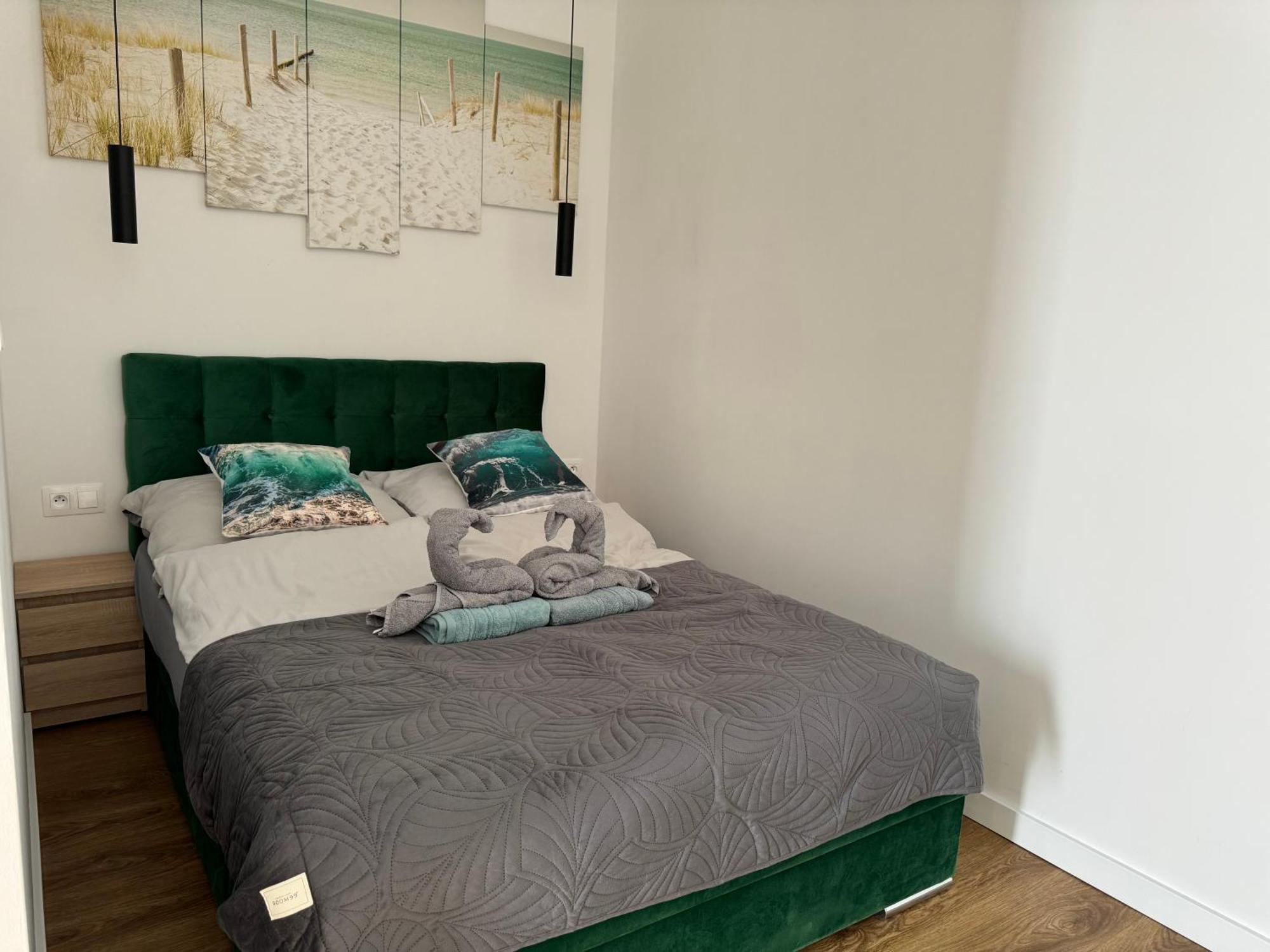 Klimatyzowany Apartament Blue , Sarbinowo Parking Basen Kültér fotó
